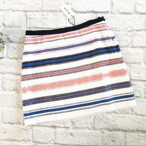 NWT Milly Couture Stripe Mini Skirt size 2